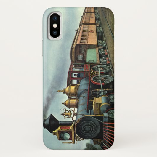 vervoer, steenkoollocomotief Case-Mate iPhone case (Achterkant)