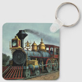  vervoer, steenkoollocomotief sleutelhanger (Achterkant)