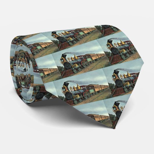  vervoer, steenkoollocomotief stropdas (Opgerold)