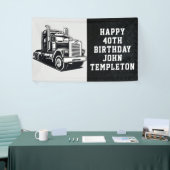 Vervoer Truck apparatuur Custom Verjaardag Spandoek (Beurs)