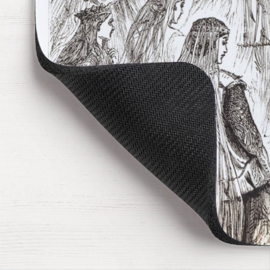 Vervoer van Edward II en Isabella van Frankrijk Muismat (Hoek)