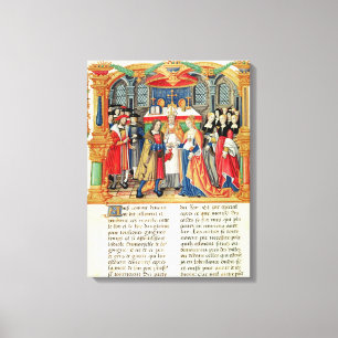 Vervoer van Maria van Bourgogne en Maximilian I Canvas Afdruk