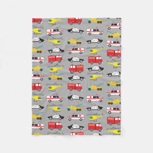 Vervoer van noodvoertuigen fleece deken (Voorkant)