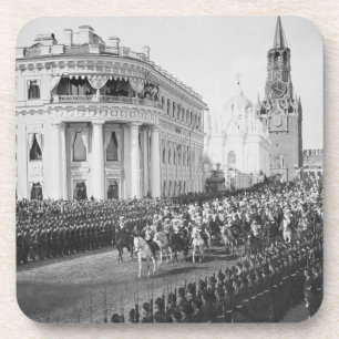 Vervoer van Tsar Nicholas (1868-1918) naar Alexand Onderzetter