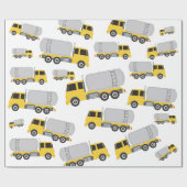 Vervoer van vrachtwagens cadeaupapier (Vlak)