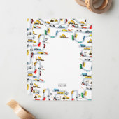 Vervoer Voertuigen Auto's & Trucks Weg Kinderen Notitiekaartje (Voorkant / Achterkant in situ)