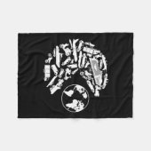 Vervoer vreet bescherming van het milieu op aarde fleece deken (Voorkant (Horizontaal))