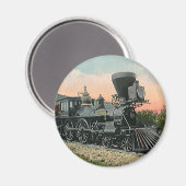 vervoer, Westerne Antiek steenkooltrein Magneet (Voorkant / Achterkant)