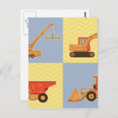 Vervoer Zware apparatuur - Duidelijk en Chevron Briefkaart (Voorkant / Achterkant)