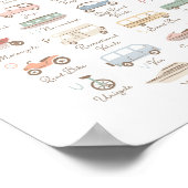 Vervoeralfabet ABC Kinderkamer Decoratie (Hoek)