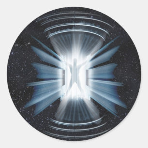 Vervoerder Ronde Sticker