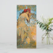 Vervoersmakelaars door Alphonse Mucha (1902) Bladw Menu (Staand voorkant)
