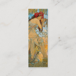 Vervoersmakelaars door Alphonse Mucha (1902) Bladw Mini Visitekaartje