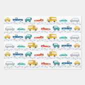 Vervoersthema Birthday Wrapping Paper (Voorkant 3)