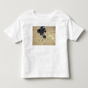 Vervoersysteem voor containers bundels parachute kinder shirts