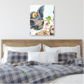 Vervoertijd Canvas Afdruk (Insitu (Slaapkamer))