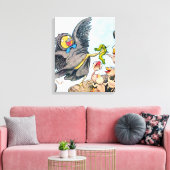 Vervoertijd Canvas Afdruk (Insitu (Woonkamer))