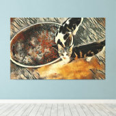 Vervoertijd! Canvas Afdruk (Insitu (Houten vloer))