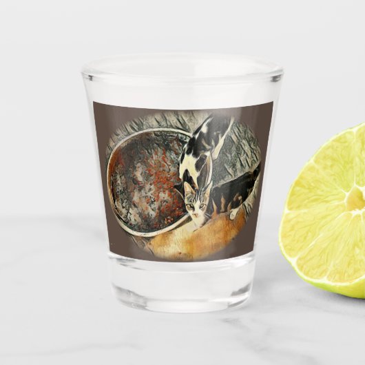 Vervoertijd! Shot Glas (Voorkant)