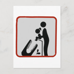 Vervoertijd van alligator briefkaart