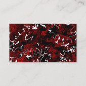 Vervormd rood grafisch visitekaartje (Achterkant)