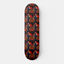Vervormd skateboard
