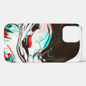 Vervormde en glitsstructuur van gemarmerd inktsurf Case-Mate iPhone case (Achterkant (horizontaal))