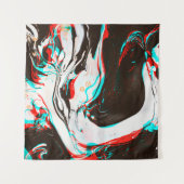 Vervormde en glitsstructuur van gemarmerd inktsurf wandkleed (Voorkant (horizontaal))