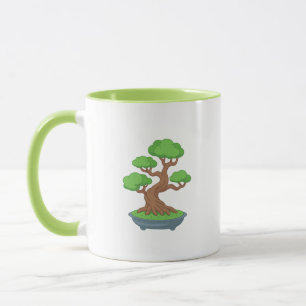 Vervormde Japanse Bonsai Boom Mok