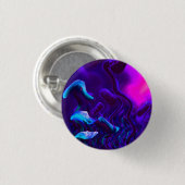 Vervormde paddenstoel ronde button 3,2 cm (Voorkant /achterkant)