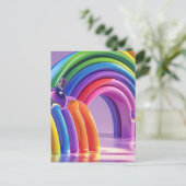 Vervormde Regenbogen Briefkaart (Staand voorkant)
