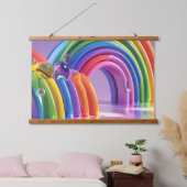 Vervormde Regenbogen Hangend Wandkleed (Slaapkamer)