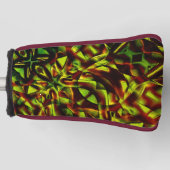Vervormde stropdassen verbrande groene linten golfheadcover (Voorkant)
