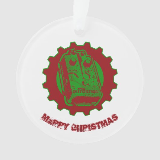 Vervorming kerstkleuren 2 ornament (voorkant)