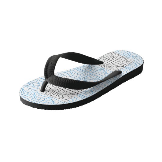 Vervorming Wireframe 10 BBK.W OffWhite BG Kinder Teenslippers (Schuin)