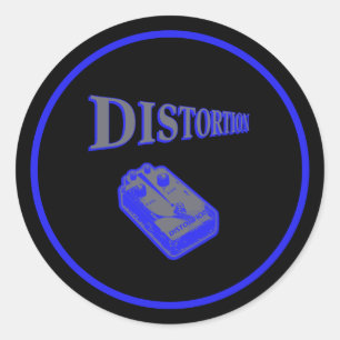 Vervormingsdiagonaal ronde sticker
