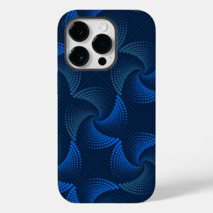 Vervormingstwist patroon DBlue BG Case-Mate iPhone 14 Pro Hoesje