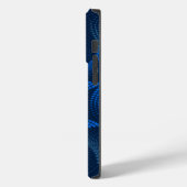 Vervormingstwist patroon DBlue BG Case-Mate iPhone Case (Achterkant / Links)
