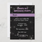 Vervroeging van de partij van Birthday bij Space R Kaart (Achterkant)