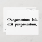 Vervuil in, vuilnis uit. briefkaart (Voorkant / Achterkant)