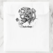 Vervuiling, DubStep Ronde Sticker (Tas)