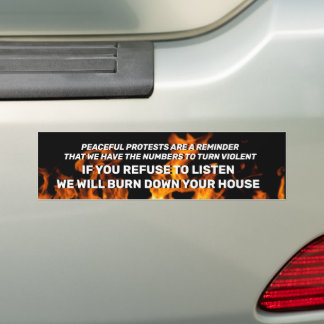 Vervul het naar beneden Bumpersticker