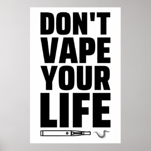 Vervul je leven niet - antidiefstal poster