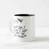 Vervul je van de turnip truck? tweekleurige koffiemok (Voorkant links)