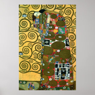 Vervulling aka De Omhelzing door Gustav Klimt Poster