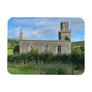 Verwaarloosde St Colmac Kerk Isle of Bute Schotlan Magneet