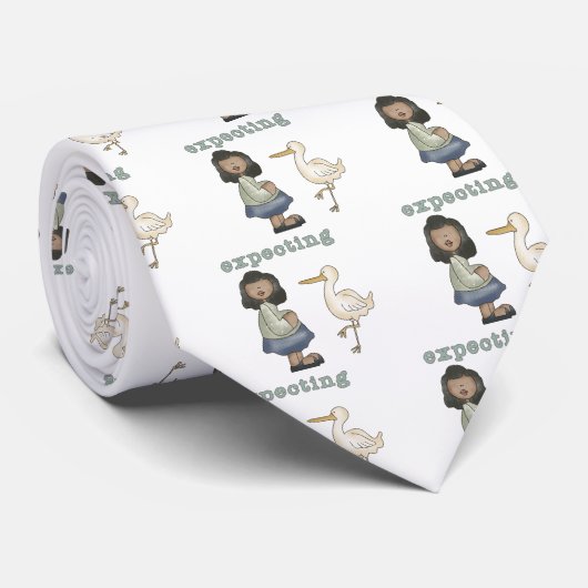 Verwacht - Afrikaanse Amerikaanse mam is en is in  Stropdas (Opgerold)