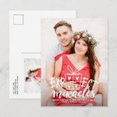 Verwacht dat Miracles de vakantie tijdens de beval Aankondigingskaart (Voorkant / Achterkant)