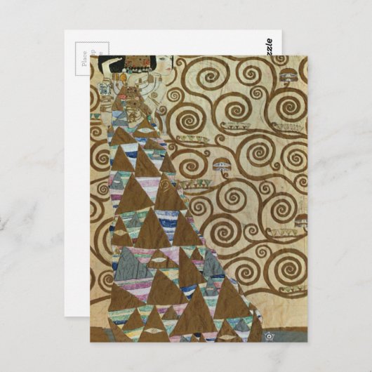 Verwacht door Gustav Klimt Briefkaart (Voorkant / Achterkant)