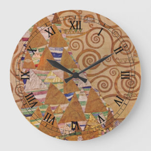 Verwacht door Klimt  Victoriaans Art Nouveau Grote Klok